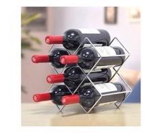 GMING - Weinregal Flaschenregal Gitter Wein Display Weinhalterung Weinschrank Weinflasche Dekoration Kreative Moderne Minimalistische Hause Einfach Und Stilvoll (Size : 6 Bottles)