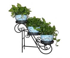 Pflanzenständer Blumenständer Pflanzregale Aus Metall 3-stufiger Ständer Bodenstehender Ständer Für Innen Und Außen Im Topf Sukkulent Für Balkondekoration