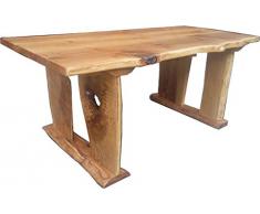 Casa Padrino Vintage Esstisch Eiche Rustikal Massiv 200 x 100 cm Mod TR2 - Landhaus Stil Tisch massives Eichenholz