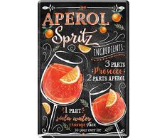 Aperol Spritz Cocktail Rezept 20 x 30 Haus Bar Party Keller Deko Blechschild 126