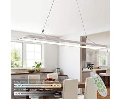 EYLM Pendelleuchte LED Hängeleuchte 45W Dimmbar Pendellampe 3000Lumen Pendeleuchte mit Fernbedienung Moderne Hängelampe für Esszimmer, Schlafzimmer, Höhenverstellbar