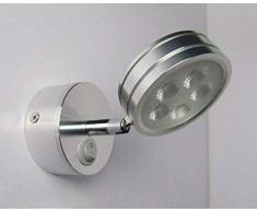 Eeayyygch Wandleuchte 5W LED-Bilderleuchte Wandrahmen Ausstellungsvitrine Cabinet Focus Mak [Energieklasse A +++]