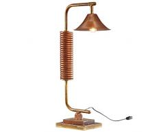 WOHNLING Tischlampe WL3.135 Bunt 78cm Metall Stehleuchte Vintage Designer Lampe | Retro Design Standleuchte | Industrial Style Leuchte mit E27 Fassung Metall | Wohnzimmerlamp Rund