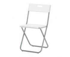 Ikea GUNDE Klappstuhl in weiß, Banane