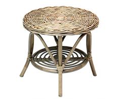 FRANK FLECHTWAREN Rattan-Tisch Koboo Grey