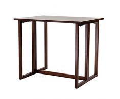 Holzklapptische Einfacher moderner Retractable Tabelle Rechtecktisch Gute Qualitätstabelle (Farbe : Braun, Größe : 92x68x76cm)