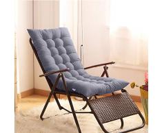 Jingman Sun Lounger Kissen verdickte Perle Wattepads Lehnstühle Lounge Außen Garten Innenhof Relaxer Ersatzkissen (125x45x8cm)