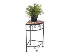 DanDiBo Blumenhocker Mosaik Eckregal 42 cm Blumenständer 12013 Beistelltisch Pflanzenständer Mosaiktisch Ecke