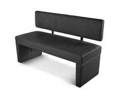 SAM® Esszimmer Sitzbank Sabatina, 140 cm, in grau, Sitzbank mit Rückenlehne aus Samolux®-Bezug, angenehmer Sitzkomfort, frei im Raum aufstellbare Bank