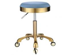 StAuoPK Hair Salon Edelstahl-Haar-Ausschnitt-Hocker, Hub- und Dreh Frisierstuhl, Aluminiumlegierung Horseshoe Round Chair,D