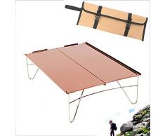 ZGYQGOO Zusammenklappbare Camping-Picknicktische - Tragbarer kompakter, leicht zusammenklappbarer Rolltisch in Einer Tasche - Klein, leicht, leicht zu transportieren Camp, Strand, Outdoor