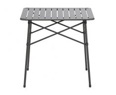 Portal Extra Leichter Camping Rolltisch Alex, 70 x 71 cm, bis 30 kg belastbar, zusammenrollbar mit Alurahmen, inklusive Schultertasche