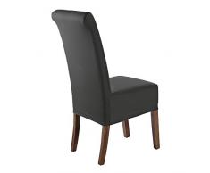 SCHEFFLER-Home Stretch Stuhlhusse Marie | 2er Set elastische Stuhlabdeckungen mit Fleckschutz | Stuhlhussen Schwingstühle | Spannbezug mit Gummiband | Elegante Stuhlbezüge