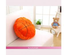 Fanxing Fanxing Ball cushion waist pillow sofa chair decoration football baseball basketball football creative plush toy gift (S, Orange)