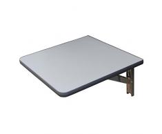 Wandklapptisch mit stahlverzinkten Klappenaussteller Anthrazit-Metallic B40 x T45 cm