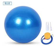 Ruick Gymnastikball, Yoga Ball, Gebären Ball (55–75 cm) mit Quick Pumpe, Anti-Burst & Extra dicke, schwere Pflicht Ball Chair Stabilität Ball unterstützt 1100lbs (Office & Home), blau, 65 cm