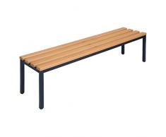 Wolf Garderobenbank ohne Lehne - Buchenholzleisten - Länge 1500 mm - Bank Bank aus Holz Metall Kunststoff Bänke Bänke aus Holz Metall Kunststoff Garderobenbank Garderobenbänke Holzbank Holzbänke Kunststoff-Bank Kunststoff-Bänke