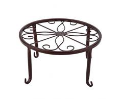 VANKOA Metall Blumentreppe Blumen Regale Pflanzenständer Blumenhocker Regal Pflanzregal Blumentänder für Wohnzimmer Garten Patio Balkon - Bronze