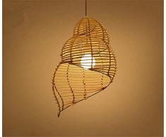 AI LI WEI Juan Schöne Lampen/Innenbeleuchtung Kronleuchter Fixtures Conch Bambus Rattan Kronleuchter Kronleuchter Das Wohnzimmer Schlafzimmer Esszimmer Holzleuchte