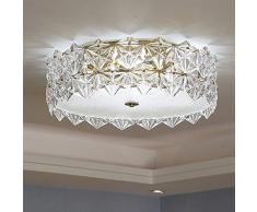 E14 Kristalllicht LED Schlafzimmer Deckenleuchte Kreativ Runde Design Wohnzimmerlampe Esszimmer Lampe Küche Arbeitszimmer Kinderzimmer Deckenlampe Modern Stilvoll stil Glas Dekorativ Decke Leuchte