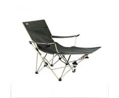 GE&YOBBY Tragbarer Klappstrandstuhl,verstellbar Verlegung Campingstuhl Bett Mit Liegestütze Und Cup Holder Pocket Für Rasen Konzert Camping Beach Angeln-dunkelgrün 21x19cm(8x7inch)