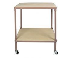 Søstrene Grene Tisch mit Rollen / Rollwagen / Transportwagen Rolling Table (lachs)