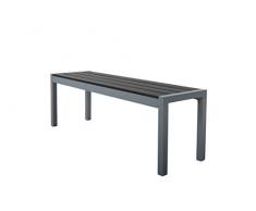 Chicreat Gartenbank, Silber Grau, Aluminium, 135 x 40 x 45 cm