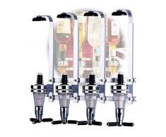 Bar Butler Liquor Dispenser 4 Flasche an der Wand montierter Alkoholspender Butler Bier Wein Schnaps Getränk Saft Cocktail Alkoholspender Halter