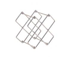 Weinregal Metall Flaschenregal für 5 Flaschen Stapelbar Freistehende Weinhalter Weinständer Flaschenständer Weinflaschenhalter für Weinflaschen Oder Andere Getränke SPDYCESS