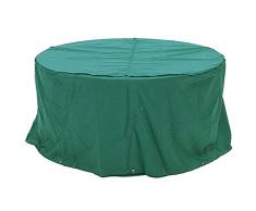 WWWANG Outdoor-Möbelabdeckung, Abdeckplane, Gartenmöbel, Staubtuch, Oxford-Gewebe, wasserdicht, Garten-Rattan-Tisch- und Stuhltuch, eine Vielzahl, grün, 60x60x60cm