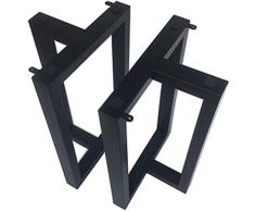 Möbelfüße GCX- Tischbeine Tischgestell Tischbeine Büro Meeting Tisch Beine Bar Tisch Regal Schreibtisch Esstisch Beine Schmiedeeisen Tisch Gestell Esstisch Rutschfest, 60x68cm/24x27.2in