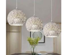 Zhhlinyuan LED Pendelleuchte Hängelampe Pendellampe Hängeleuchte Deckenleuchte höhenverstellbar für Esszimmer Wohnzimmer Restaurant (ohne Bulb)