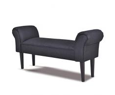 COSTWAY Polsterbank Sitzbank Betthocker Beistellbank Flurbank Farbwahl 102x31x51cm (schwarz)