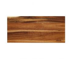 smokemax Dark Smoked Cutting Table - Schneidetisch Servierbrett Schneidebrett (ca. 65 x 30 x 6 cm)