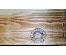 Geflammtes Weinregal für bis zu 16 Flaschen 40x40x27 cm Kistenkolli Altes Land Wein Regal | Flaschenregal