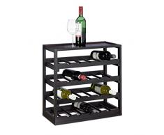 Kobolo Flaschenregal Weinflaschenregal Weinregal schwarz Metall f/ür 6 Weinflaschen