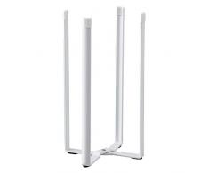 BESTONZON Flaschenständer für Tassen, Wasserflaschen, Ständer aus Metall, für Lebensmittelaufbewahrung, Weiß