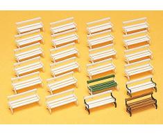 Preiser 17200 - Parkbänke, H0, 1:87, 24 Stück