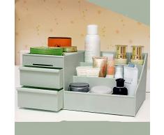 oppinty Kosmetika in die Desktop-Schublade des Home-Desktops einlegen Kistenregal Hautpflege Prag grün (Upgrade verbessern)