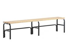 Sypro Wolf® Umkleidebank für Trockenräume ohne Lehnen 1,50 m, Ohne Schuhrost
