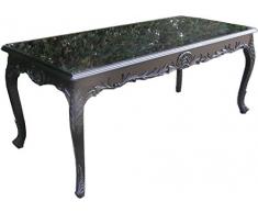 Casa Padrino Barock Esstisch Schwarz 180 x 88 cm - Esszimmer Tisch