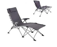 CETLFM Freizeit Klappliegestuhl, Klappstrandstuhl Im Freien, Atmungsaktiver Multifunktionaler Gartenstuhl Aus Aluminium.