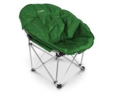 Navaris Moon Chair Faltsessel rund - Camping Stuhl Outdoor Klappstuhl - Campingstuhl mit Tasche - Angelstuhl Falt Sessel - Klappsessel div. Farben