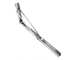 Gazechimp Zusammenklappbare Regalhalterungen (8 16 Zoll) Zusammenklappbare Regalhalterung Aus Edelstahl Für Tischbänke, DIY Halterung Für Küche/Waschküche / - Silber 16in