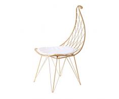 H.yina Stuhl Nordic Wind Schmiedeeisen Bar Golden Sessel Modern Dining Metal Wire Bar Bar
