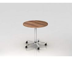 Säulentisch ST08 Zwetsch/chrom