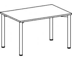 Konferenztisch, BxTxH 1200x800x720 mm, 4-Fuá-Geste ll, Platten-/Gestellfarbe buche/anthrazit