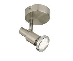 Briloner Leuchten LED Wandleuchte, LED-Spot dreh- & schwenkbar, Decken- & Wand-Lampe, Metall, Strahler inkl. LED-Leuchtmittel, 3 W, 10.5 x 11 x 12 cm