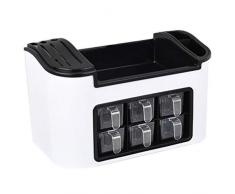 Kyman Nrpfell KücheCountertop Weiß Geschirr Bracket Gewürzständer, Lebensmittel Schrank Storage Rack, Werkzeugständer, Geschirr-Rack