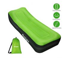 tomight Luftsofa Wasserdichtes Aufblasbares mit 2 Lufteinlass Laybag ,Aufblasbares Sofa mit Tragetasche Sofa Air Lounger Outdoor-Sofa für Camping-Stuhl, Park, Strand, Hinterhof (Grün)